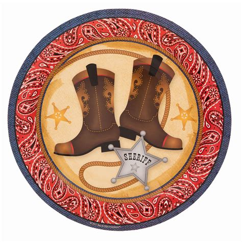 Cowboy Boots Paper Plates - Small Hobby Lobby 164913