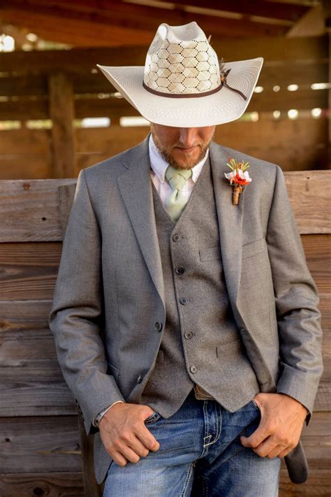 Cowboy boots and suits. A cowboy suit is a fairly broad term for any suit with at least a touch of western flair. Sometimes it can be on the subtle side–piped detailing, for example, or wearing a traditional suit with a pearl-snap shirt or boots. ... Cowboy boots; Embroidered western iconography; The other style that probably comes to mind … 