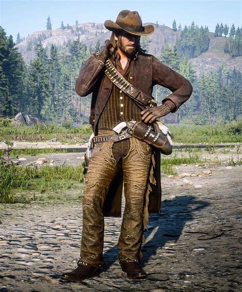 Cowboy outfits rdr2. Duster coat is my favourite second to his default outfit, it's simple but adds to the rugged look of John and kind of speaks to that cowboy/gunslinger look. It enhances the bounty hunter outfit and makes John look a little more intimidating, but it also makes him look a bit more like a good guy. 