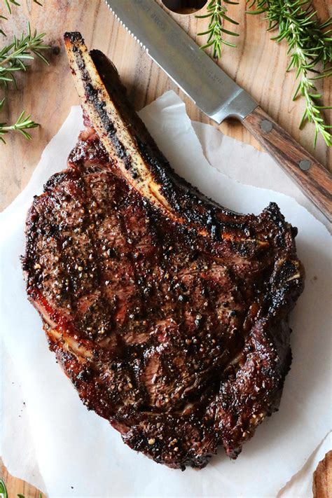 Cowboy steak. The Tomahawk steak is truly categorized as a “Tomahawk Ribeye steak”, as it is a big, thick-cut Ribeye with a long bone still attached. This gives the steak its signature flavor and unique look, which resembles a Native American Tomahawk Axe. Unlike the Cowboy steak which has a short-frenched bone, the Tomahawk has a long-frenched bone ... 
