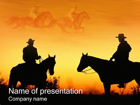 Cowboys Powerpoint Template Backgrounds Google Slides Id 0000000277 Smiletemplates Com