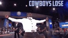 Cowboys lose gif. The Cowboys have had big seasons before, only to have crushing playoff losses. Getting the No. 2 seed doesn't ensure Dallas won't have a disappointing playoff loss again. 