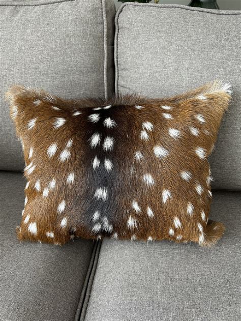 Cowhides USA Real Axis Deer Hide Pillow Cover Wayfair