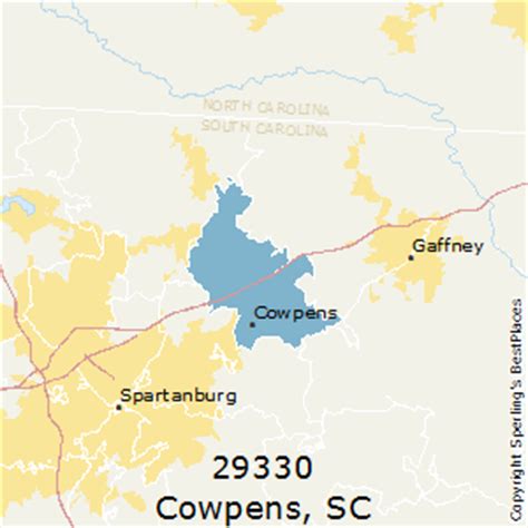 Cowpens zip code. Cowpens is a town in Spartanburg County, South Carolina with a population of 2,144 as of July 1, 2023. It has a C1 Census Class Code and a Functional Status Code of … 