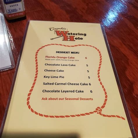 View the Menu of Cowpoke&#039;s Watering Hole in 6813 US Highway 27 S, Sebring, FL. Share it with friends or find your next meal. All American restaurant and bar. 