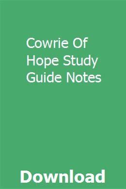 Cowrie of hope study guide notes. - Stihl br 420 c parts manual.