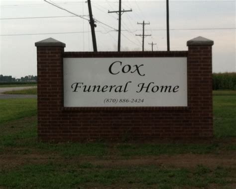 Funeral Service. Friday, July 30, 2021 10:00 AM. Cox Funeral Home 3280 Hwy. 67B North Walnut Ridge, Arkansas 72476. 