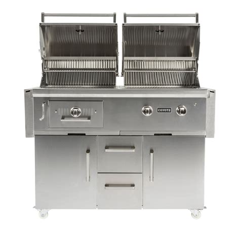 Coyote Centaur 50″ Freestanding Gas/Charcoal Dual Fuel Grill