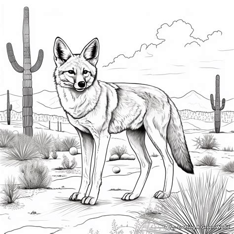 Coyote Coloring Picture