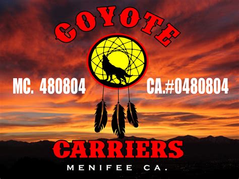 Coyote carriers. Meet the 2023 Carriers of the Year. Congratulations to these 14 outstanding members of the Coyote network! Owner-Operator of the Year: Hargrove’s Trucking LLC. Small Fleet of the Year: Tri Transport LLC. Mid-Size Fleet of the Year: Hoffman Transport. Large Fleet of the Year: Prosport Express, Inc. 