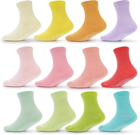 CozyWay Non Slip Toddler Socks for Kids With Grips …