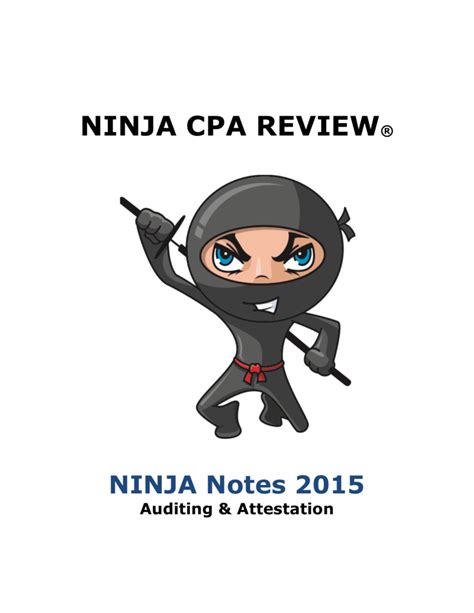 Cpa review ninja master study guide. - Suzuki pe 175 t x workshop manual.