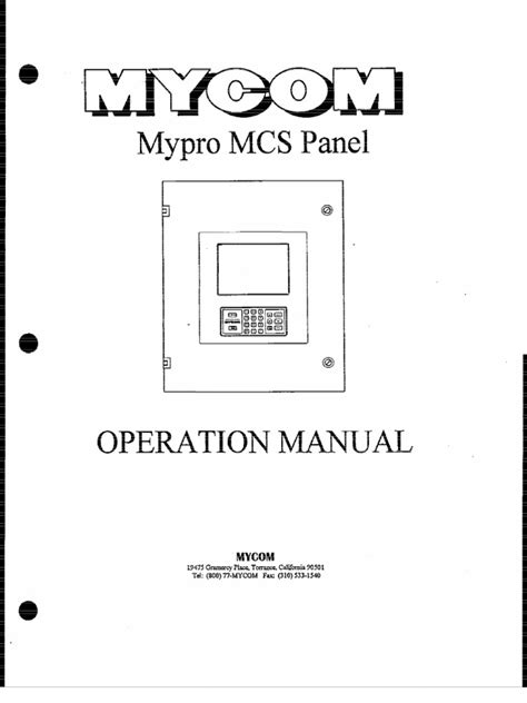 Cpm 431 Mypro Manual Mycom