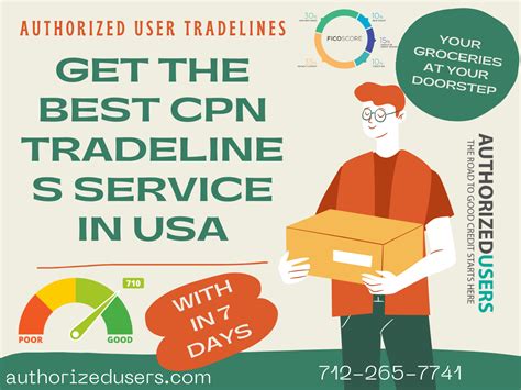 + 1 AUTHORIZED USER TRADELINE $525. Package III: CPN EXTENDED PLUS (WORKS WELL FOR HIGH END HOME/APT RENTAL) 1 CPN E-Book w/complete instructions for Building a CPN identity & public record Credit Monitoring Service Safe Scanned, Trimerged, Validated + 2 AUTHORIZED USER TRADELINES. 