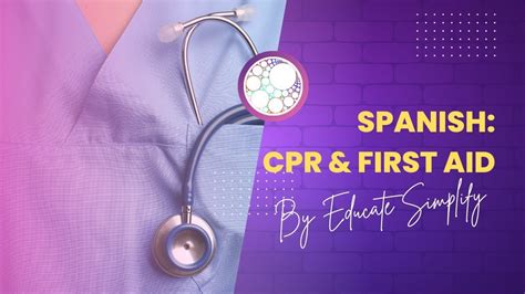Cpr And First Aid Certification In Spanish