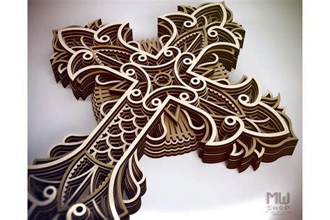 Cr04 Christian Cross, Laser cut Cross, Cricut Cross SVG (578855