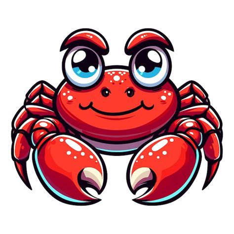 Crab cartoon Premium Vector