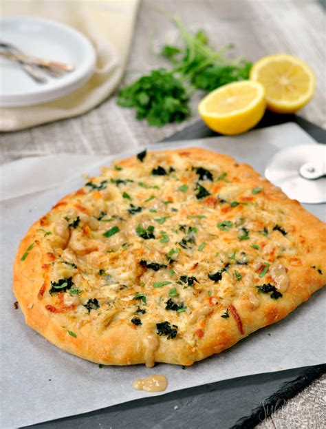 Crab pizza. Step 2 Stretch dough to desired diameter (12 inches for thicker crust, 14 inches for thinner crust), and lay on a lightly oiled cookie sheet, pizza pan, or screen. Step 3 Apply an even layer of ... 