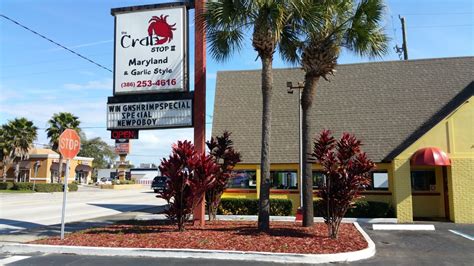 Crab stop daytona beach fl. The Crab Stop II located at 933 W International Speedway Blvd, Daytona Beach, Florida, 32114 offers a delightful dining experience specializing in crustacean dishes, particularly their renowned Maryland and garlic preparations. With a giant red-painted crab as its symbol, this seafood restaurant attracts seafood lovers from all around. 