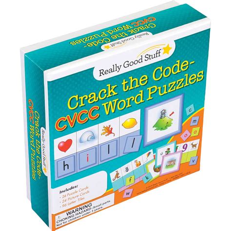 Crack The Code CVCC Word Puzzles - reallygoodstuff.com