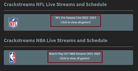 Crack stream. Welcome to NFL Streams. Links are updated ONE day BEFORE the event. We offer NBA streams, NFL streams, MMA streams, UFC streams and Boxing streams. You can find us on reddit: r/mmastreams/, r/nbastreams, r/nflstreams, r/boxingstreams. mmm. Watch NFL streams and Football Streams links with the best HD videos on the … 
