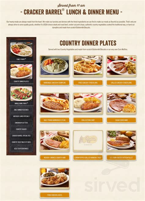 Cracker barrel online breakfast menu