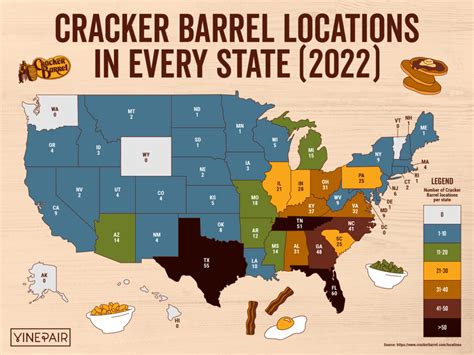 Cracker barrel california map. Find a Cracker Barrel. City and State or Zipcode. 0 Stores Nearby. Filter . About Us. About Cracker Barrel; Food with Care; Historical Timeline; Diversity and Inclusion; Cracker Barrel Insider; Giving; Sustainability; Investors; ... CA Transparency in … 