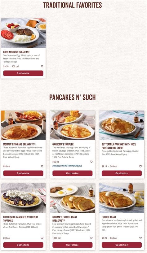 10 menu pages, ⭐ 390 reviews, 🖼 57 photos - Cracker Barrel