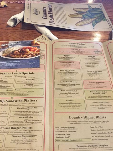 Cracker barrel old country store romeoville menu. Established in 1969 in Lebanon, Tenn., Cracker Barrel and its affiliates operate nearly 660 company-owned Cracker Barrel Old Country Store® locations in 44 … 