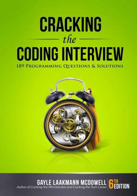 Cracking the coding interview pdf. The 30-Minute Guide and Cracking the Coding Interview (again, there are free LeetCode problem mappings if you do not own Cracking the Coding Interview) both cover computer science fundamentals. And 14 coding patterns goes a little bit further. Closing Thoughts. There is a lot more work to be done when it comes to coding interview preparation ... 