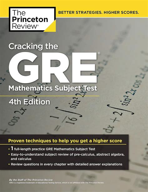 Download Cracking The Gre Mathematics Subject Test 4Th Edition By Princeton Review