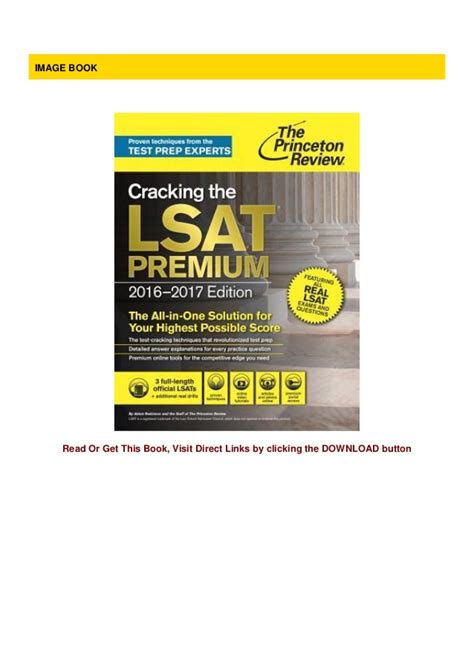 Full Download Cracking The Lsat Premium Edition 20162017 By Princeton Review