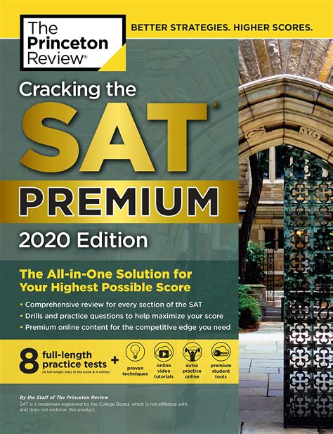 Full Download Cracking The Sat Premium Edition With 8 Practice Tests 2020 The Allinone Solution For Your Highest Possible Score By Princeton Review