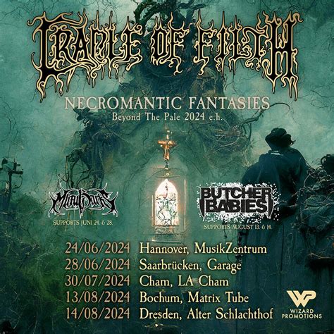 Cradle of Filth Tickets 2024-23 Tour & Concert Dates