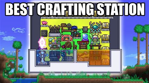 Craft station terraria. The Bewitching Table is a furniture item that can be placed and then right-clicked (⚷ Interact) to grant the Bewitched buff, which increases the player's minion capacity by 1. This lasts for An infinite amount of time until death, but can be canceled at any time by right-clicking the icon ( ), by selecting the icon and canceling it in the equipment menu (), or by double … 