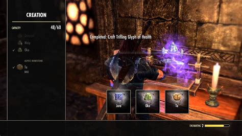 A Trifling Glyph of Magicka is one of several items requested for early enchanting crafting writs. To make it, you will need . Jera; ... 2:59 am Craft 5 Items with the Alchemy skill, Destroy 10 Ghosts, Place 7 Furnishings, Complete 2 Duels, Consume 4 Drinks (10 Seals) ESO Endeavors Anniversary (2021) 06/17/2024 at 7:00 am - 7:00 am;. 