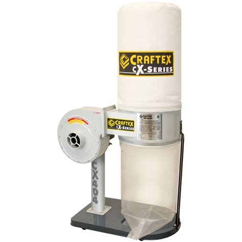 Craftex - Feb 18, 2024 · ct226 craftex mini portable dust collector 3/4 hp This mini portable dust collector is mounted on a set of swivel castors for easy movement between machines. Although it may be miniature it's air flow of 590 CFM which is equivalent to our CT053 (570 CFM) but with a much smaller footprint allowing it to be tucked away under your workbench to ... 