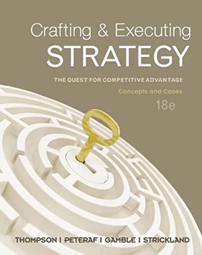 Crafting and executing strategy 18 edition. - Atoc 5060 atmospheric dynamics spring 2008 textbook.