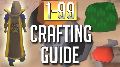 as of 27 September 2023 - update. Crafting is a skill that allows players to create items such as jewellery, pottery, and armour for use or for trade. The Crafting Guild is located north-west of Rimmington and can be entered at level 40 Crafting while wearing a brown apron . Crafting level up - normal. . 