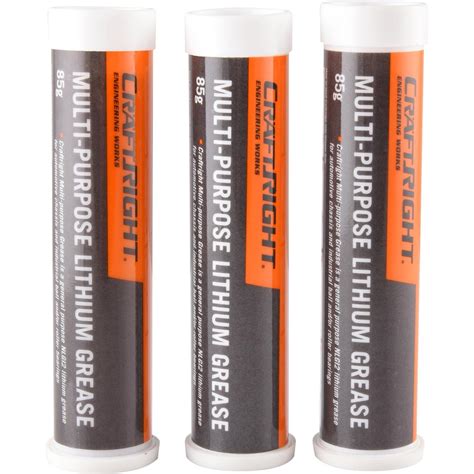 Craftright 85g Mini Grease Cartridge - 3 Pack - Bunnings Australia