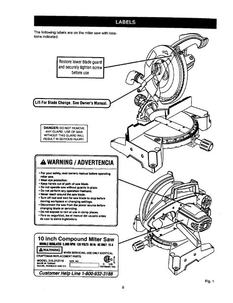 Craftsman 10 inch miter saw owners manual. - Asu math placement test study guide.