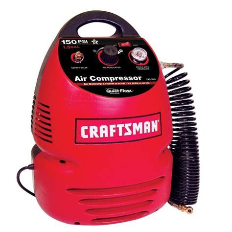 Craftsman 150 psi air compressor manual. Broke it in according to manual. Went right to 175PSI. The air filter was loose so it rattled a bit, tightened it and NP. ... oil free air compressor is industry leading with high performance technology and 33% higher PSI versus typical 26 Gal. 150 air compressors. This Husky 27 Gal. portable vertical air compressor with 200 max PSI provides 2x ... 