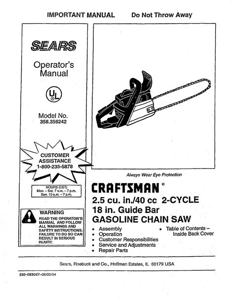 Craftsman 18 inch 40cc chainsaw manual. - Ebook manuale apa 6a edizione gratuito.