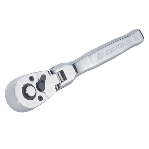 Product details. When your engine needs a tuneup or you're tightening nuts on machinery, use this 3/8" drive flex stubby ratchet from Craftsman to finish it. Designed to give you …. 