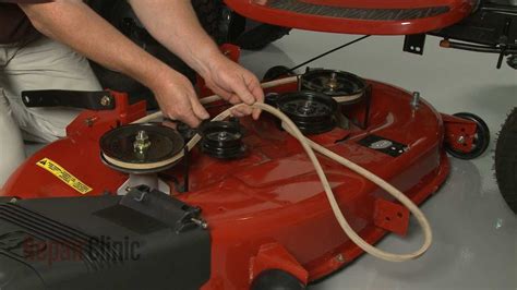 Over time, the deck belt on your Craftsman 46-inch mower can become brittle and snap, leaving your... How to Install a Craftsman Lawn Tractor 46 Inch Deck Belt.. 