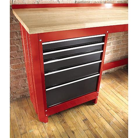 Craftsman 5Drawer Workbench Module Red/Black