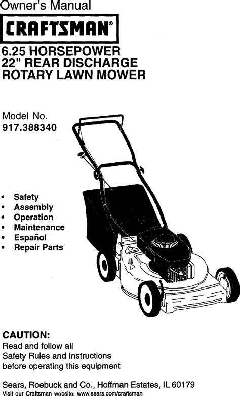 Craftsman 675 lawn mower owners manual. - El rey de copas, o, una celada inocente.