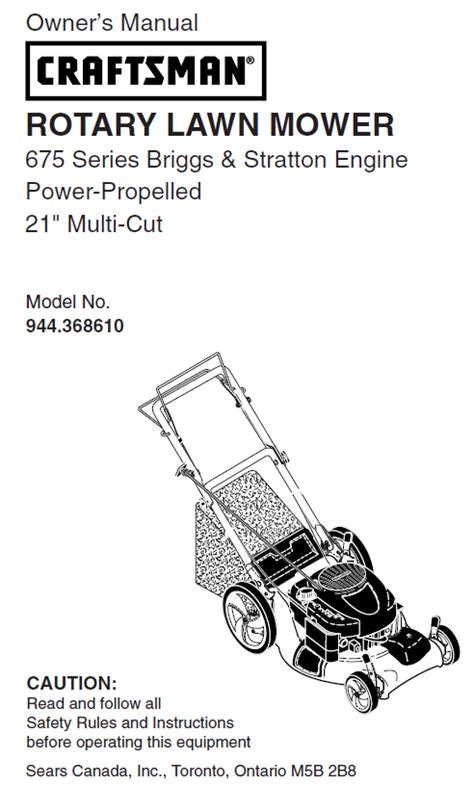 Craftsman 675 series 21 lawn mower manual. - Lesco commercial plus fertilizer spreader owners manual.