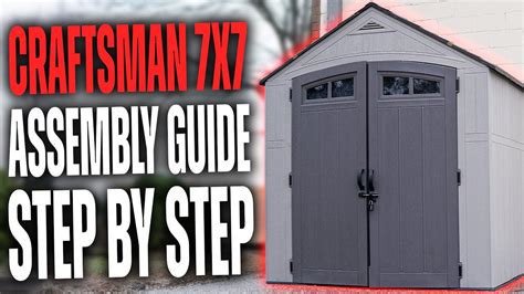 Craftsman 7x7 shed instructions.  Storage Shed Instruction Manual This is t...