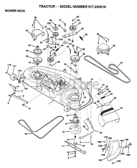 Find Craftsman 917289220 Parts By Symptom. Choose a symptom to view parts that fix it. Won't steer correctly. 19%. Blades don't spin when engaged. 14%. Bad vibration from cutting deck. 12%. ... Lawn Tractor Deck Housing Obsolete - Not Available. $519.30 Part Number: 583522401. Discontinued Discontinued $519.30. Discontinued 800 Pad Footrest Rh .... 